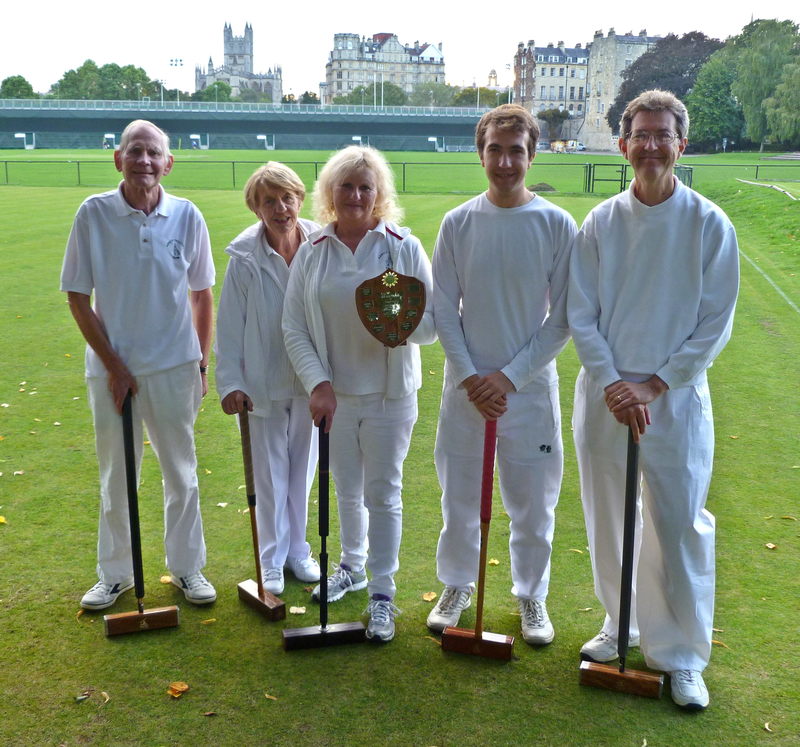 Abbey winning the Golf Handicap League in Bath