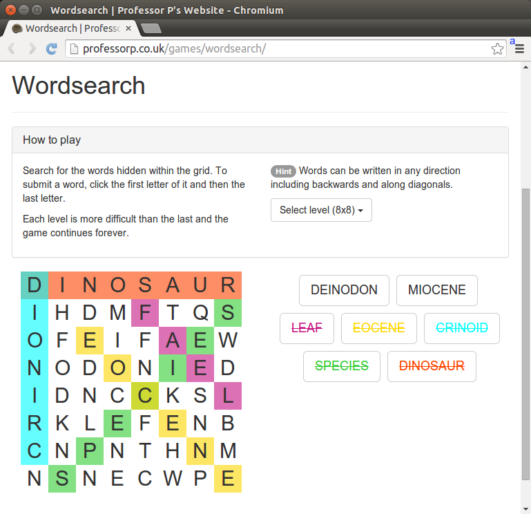 Click to play for HTML embedded games
